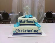 Matthew's Christening Cake by Gina