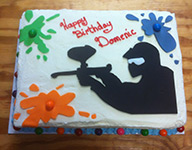 Dom's Paintball Birthday Cake